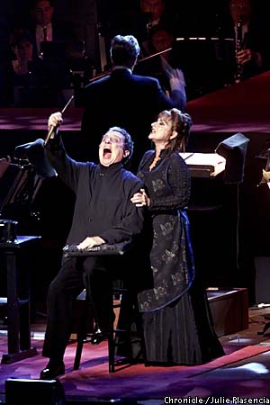 Patti LuPone
and George Hearn as Mrs. Lovett and Sweeney Todd - SF Chronicle picture